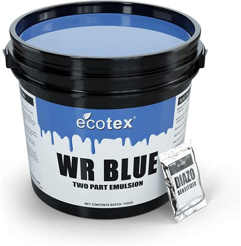 Buy Ecotex® WR Blue Screen Printing Emulsion Gallon - 128oz. Diazo ...