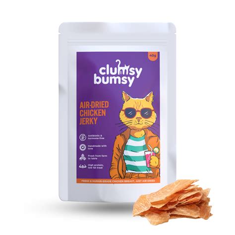 Chicken Jerky - 40g (Air-Dried) – Clumsy Bumsy