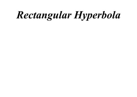 Rectangular Hyperpola 的图像结果