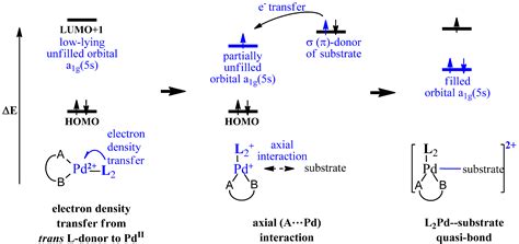 Orbital Interaction and Electron Density Transfer in PdII([9]aneB2A)L2 ...