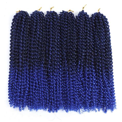 Buy Blue Passion Twist Hair 18inch Water Wave Crochet Hair 6Packs Pre ...