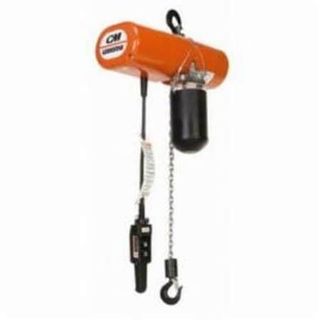 Cm Classic Lodestar Electric Chain Hoist, Double Reeving, 2 Ton, 15 Ft ...