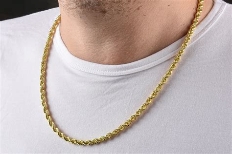 Rope Gold Chains For Men