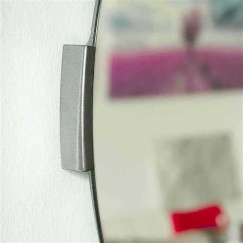 Modern Cantilever Wall Mirror Round Design for Living Room