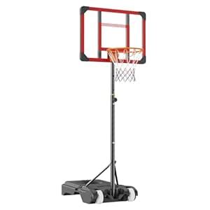 Vevor Kids Basketball Hoop Outdoor 5-7 ft Adjustable, Portable ...