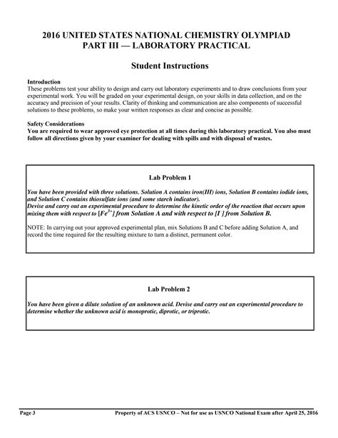 SOLUTION: 2016 usnco exam part iii - Studypool