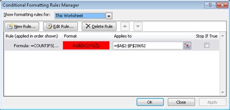 Combining VLOOKUP and Conditional Formatting 的图像结果