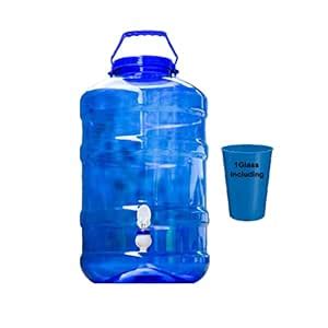 FRNS Water Can 20 Liter Dispenser with Tap & Cap (Arctic Blue, 20 L ...