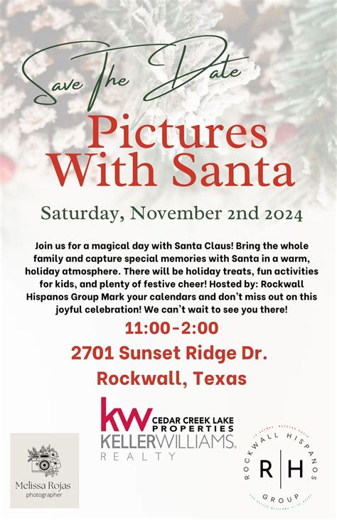Pictures With Santa , Keller Williams-Rockwall, 2 November 2024 ...