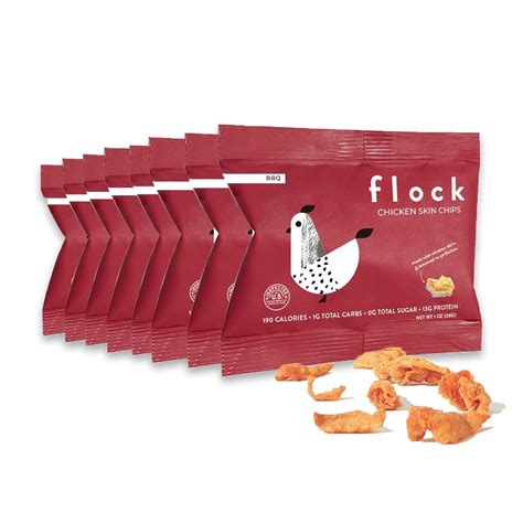 Amazon.com: Flock Keto Chicken Skin Chips | BBQ Flavor | Low Carb, High ...