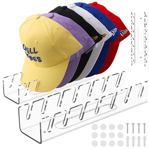 Amazon.com: Hat Rack for Baseball Cap 2 Pack Hat Organizer for 14 ...