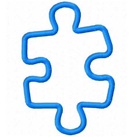 Autism Awareness Puzzle Piece Template - ClipArt Best