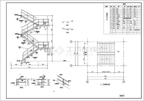 钢结构楼梯详图（可做通用图）_cad图纸下载-土木在线