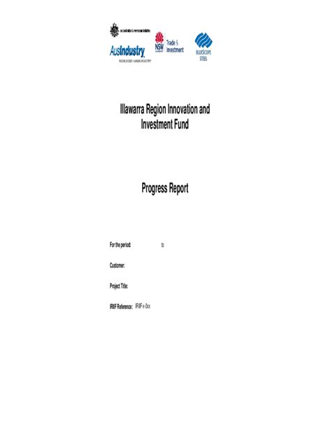 Image result for Progress Report Sample