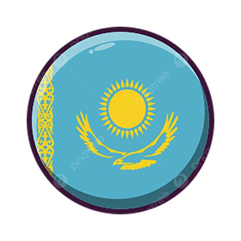 Bandera Nacional De Kazajstán PNG , Redondo, Bandera, Kazajstán PNG y Vector para Descargar ...