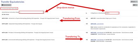 Transfer Equivalencies: View, Export, or Print an Institution's ...