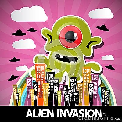 Alien Invasion Vector Cartoon | CartoonDealer.com #71946637