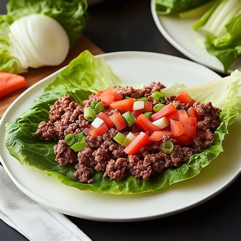 Asian-Style Ground Beef Lettuce Wraps Recipe
