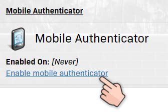 Mobile Device Authenticator Enrollment Directions