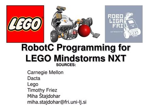 Image result for Programming LEGO Mindstorms NXT