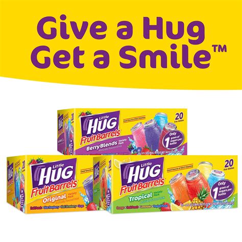 Buy Little HUG Fruit Barrels, Original, Kids Drinks Variety Pack, 40 ...