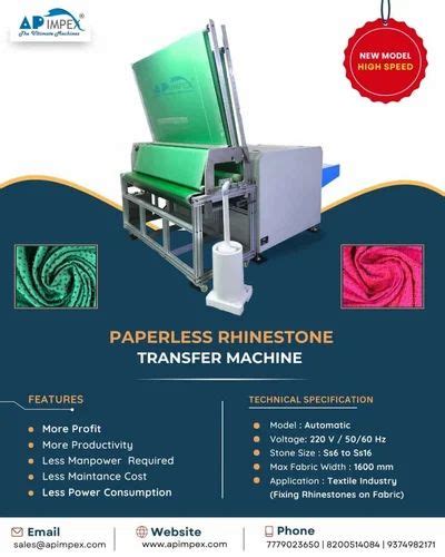 Rhinestone Technology Machine - 3 Color Automatic Rhinestone Setting ...