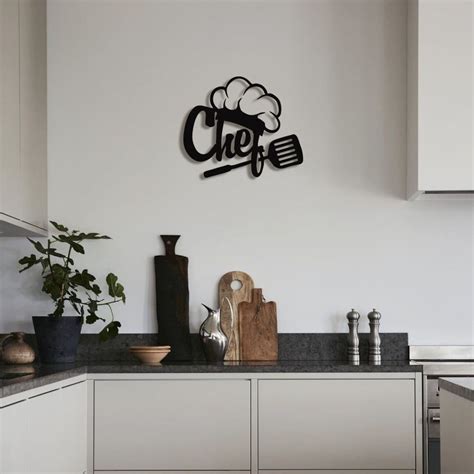 Kitchen Metal Wall Art Kitchen Gift Chef Hat Metal Wall - Etsy