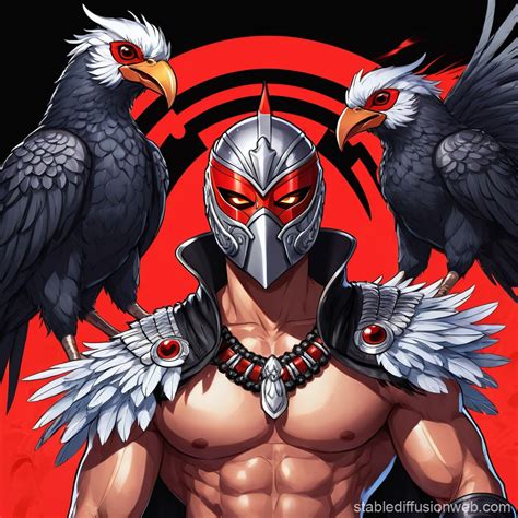 Aarakocra Monk in Luchador Mask | Stable Diffusion Online