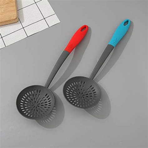 Buy XIMI VOGUE Nylon Skimmer Ladle for Non-Stick Pan (Red/Blue) Online ...