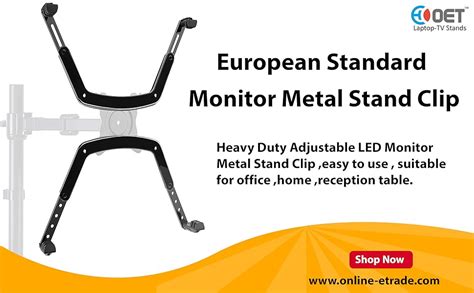 OET ® European Standard Heavy Duty Adjustable LED Monitor Metal Stand ...