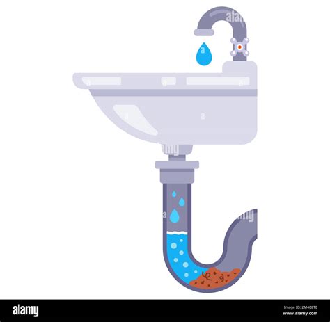 Clogged Sink Clip Art