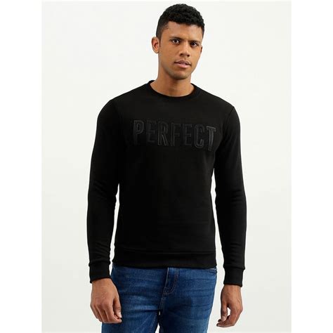 Buy United Colors Of Benetton Black Regular Fit Round Neck Printed ...