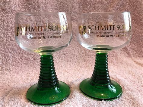 Discover Roemer Glass- Green Stemmed German Wine Glasses