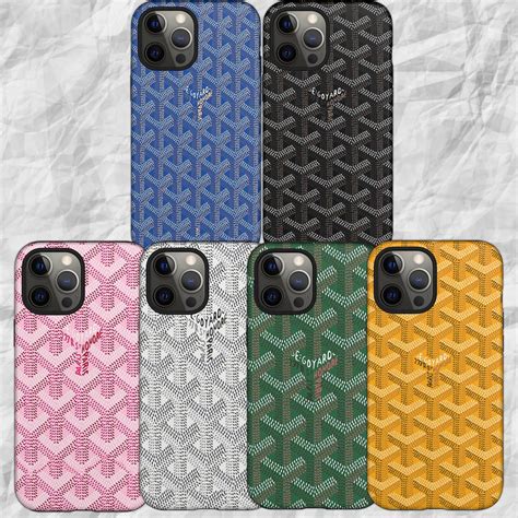 Goyard phone case Black Goyard Case Goyard Samsung Case | Etsy