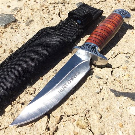 8" Hunt-Down fixed Blade Hunting Knife with Nylon Sheath | Walmart Canada
