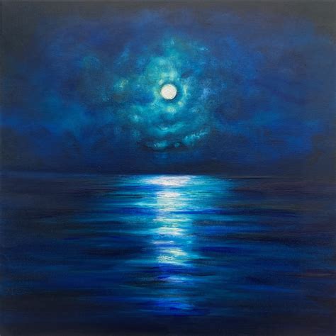 Abstract Moon Painting