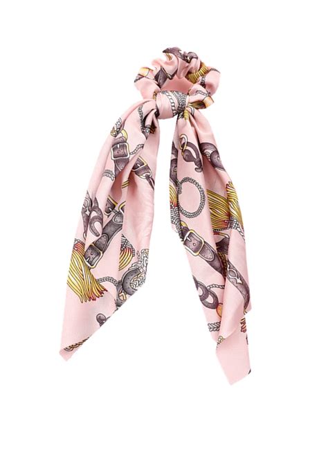 F-BBKO Satin Silk Elastic Hair Bands/Scarf Ponytail Holder Scrunchy ...