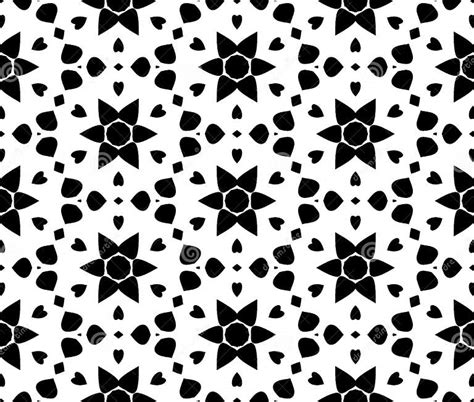Black and White Repeat Pattern Vector and Seamless Background Image ...