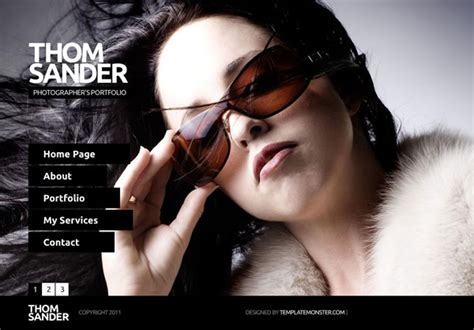 时尚眼镜CSS网页模板_站长素材