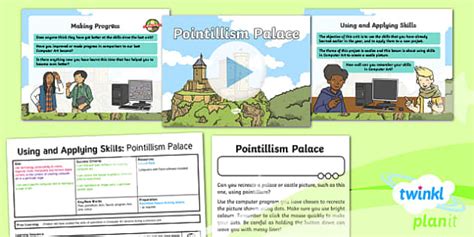 Computing: Using and Applying Skills: Pointillism Palace Year 2 Lesson ...