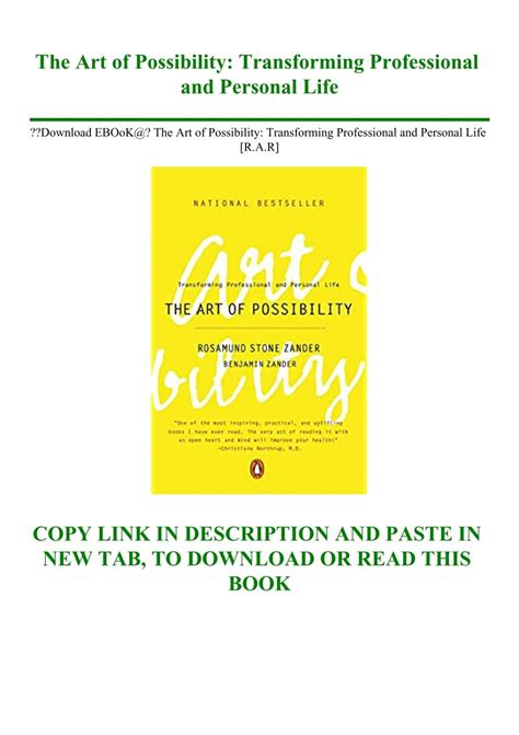 Download EBOoK@ The Art of Possibility Transforming Professional and ...