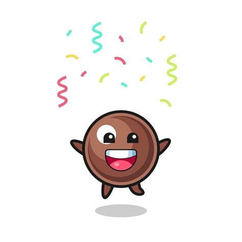 Joyeuse mascotte de perles de tapioca sautant pour les félicitations ...