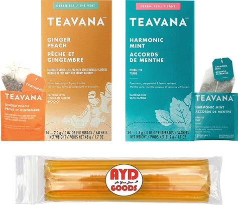 Amazon.com : Teavana Peach Tranquility Herbal Tea, 15 Sachets (Pack of ...
