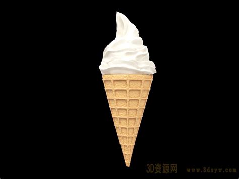 3d冰淇淋模型,冰淇淋3d模型下载_学哟网