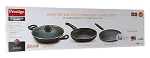 Buy Prestige Steel BYK Dishware Set - Black, 3 Pieces Online at Low ...