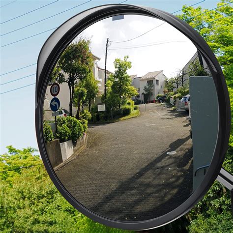 Buy 2 Pieces Acrylic Convex Mirror 12 Inch Outdoor Security Mirror Wide ...