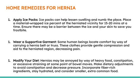 Home Remedies For Hernia