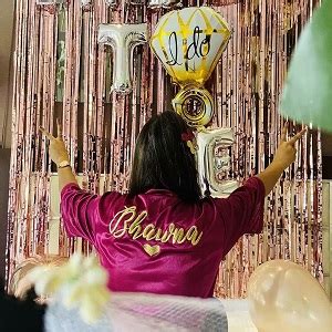 Buy THE BRIDE MADE Bathrobe Briderobe Embroidered robes name customized ...