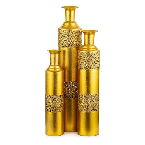 Floor Metal Tall Gold Vase | Sziqiqi Official Site