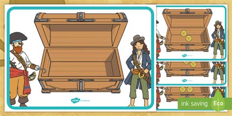 Treasure Chest Counting Posters (teacher made) - Twinkl